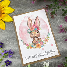 Load image into Gallery viewer, Cute Rabbit Happy First Easter Card