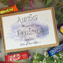 Load image into Gallery viewer, Personalised Auntie Treat Box