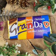 Load image into Gallery viewer, Personalised Grandad Chocolate Bar-2-The Persnickety Co