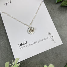 Load image into Gallery viewer, Birth Flower and Birthstone Necklace
