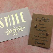 Load image into Gallery viewer, Chance Made Us Colleagues Earrings-2-The Persnickety Co