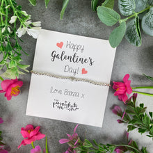 Load image into Gallery viewer, Personalised Galentine's Day Beaded Bracelet