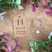 Load image into Gallery viewer, Cute Bridesmaid Beaded Ring With Initial-6-The Persnickety Co