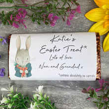Load image into Gallery viewer, Easter Rabbit Personalised Chocolate Bar