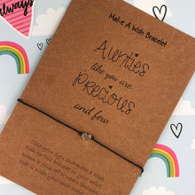 Load image into Gallery viewer, Aunties Like You Are Precious And Few - Wish Bracelet-6-The Persnickety Co