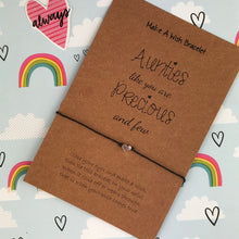 Load image into Gallery viewer, Aunties Like You Are Precious And Few - Wish Bracelet-5-The Persnickety Co