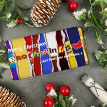 Load image into Gallery viewer, Merry Christmas Brother In Law Novelty Personalised Chocolate Bar-The Persnickety Co