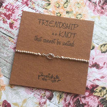 Load image into Gallery viewer, Charm Bracelet, Beaded Bracelet, Knot, Friendship Is A Knot, Friendship Gift-3-The Persnickety Co