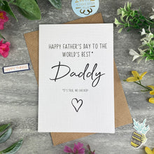 Load image into Gallery viewer, World's Best Daddy Father's Day Card