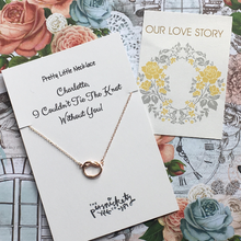 Load image into Gallery viewer, I Couldn&#39;t Tie The Knot Without You Necklace-2-The Persnickety Co
