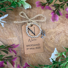 Load image into Gallery viewer, Bridesmaid Beaded Ring With Big Initial-2-The Persnickety Co