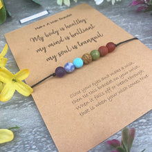 Load image into Gallery viewer, Chakra Wish Bracelet