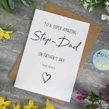 Load image into Gallery viewer, Super Amazing Step-Dad Father's Day Card
