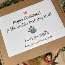 Load image into Gallery viewer, Happy Christmas Worlds Best Dog Mum/Dad Sweet Box