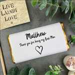 Load image into Gallery viewer, Thank You For Being My Best Man Heart Chocolate Bar