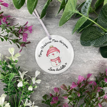 Load image into Gallery viewer, Merry Christmas - Personalised Cute Snowman Hanging Decoration