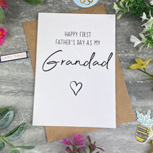 Load image into Gallery viewer, Happy First Fathers Day As My Grandad Card