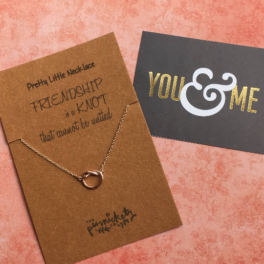 Friendship is a knot that cannot be untied best sale necklace