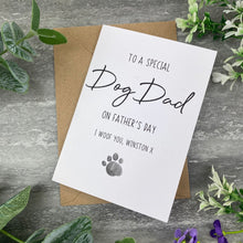 Load image into Gallery viewer, Special Dog Dad On Father's Day Card