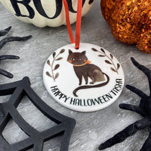 Load image into Gallery viewer, Black Cat Halloween Hanging Decoration-2-The Persnickety Co