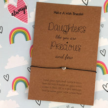 Load image into Gallery viewer, Daughters Like You Are Precious and Few - Wish Bracelet-4-The Persnickety Co