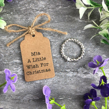 Load image into Gallery viewer, A Little Wish For Christmas Stretch Ring-5-The Persnickety Co