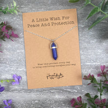 Load image into Gallery viewer, Crystal Necklace  - A Little Wish For Peace And Protection