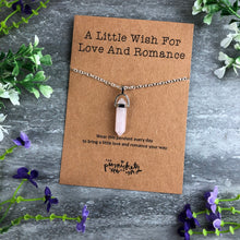 Load image into Gallery viewer, Crystal Necklace - A Little Wish For Love And Romance-7-The Persnickety Co
