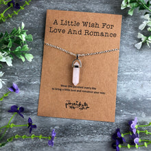 Load image into Gallery viewer, Crystal Necklace - A Little Wish For Love And Romance-7-The Persnickety Co