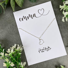 Load image into Gallery viewer, Dainty Heart Necklace - Personalized Name