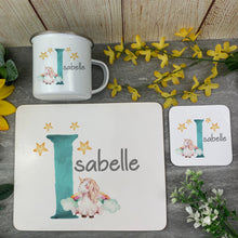 Load image into Gallery viewer, Unicorn Enamel Mug, Placemat and Coaster-The Persnickety Co