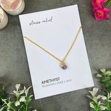 Load image into Gallery viewer, Dainty Crystal Necklace - Amethyst