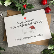 Load image into Gallery viewer, Merry Christmas To The Most PURR-fect Cat Mum/Dad Card-9-The Persnickety Co