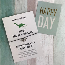 Load image into Gallery viewer, Daddy, You're Roar-Some Personalised Bracelet-The Persnickety Co