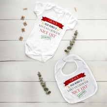 Load image into Gallery viewer, Nice List Christmas Bib and Vest-The Persnickety Co