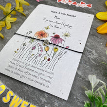 Load image into Gallery viewer, Mum If You Were A Flower Wish Bracelet On Plantable Seed Card-7-The Persnickety Co