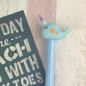 Cute Narwhal Gel Pen-4-The Persnickety Co