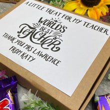 Load image into Gallery viewer, World's Best Teacher - Chocolate Box-5-The Persnickety Co
