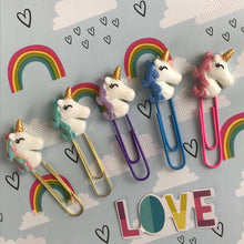 Load image into Gallery viewer, Unicorn Paper Clip-6-The Persnickety Co