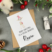 Load image into Gallery viewer, Personalised 'Merry Christmas To A Special Daughter' Christmas Card-The Persnickety Co