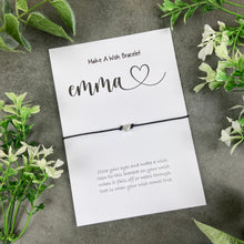 Load image into Gallery viewer, Personalised Heart Name Wish Bracelet-The Persnickety Co