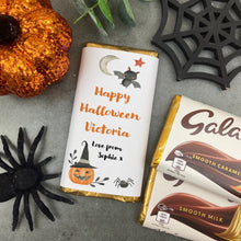 Load image into Gallery viewer, Happy Halloween Personalised Chocolate Bar-The Persnickety Co
