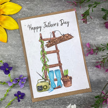 Load image into Gallery viewer, Fathers Day Garden Plantable Seed Card