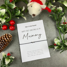 Load image into Gallery viewer, First Christmas As My Mummy Wish Bracelet-The Persnickety Co