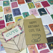Load image into Gallery viewer, Happy Birthday Best Tea/Cute Tea Mini Kraft Envelope with Tea Bag-5-The Persnickety Co