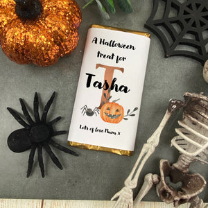 A Halloween Treat Just For You - Personalised Chocolate Bar