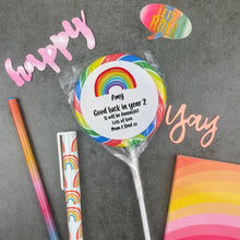 Load image into Gallery viewer, Personalised Good Luck in year Giant Lollipop