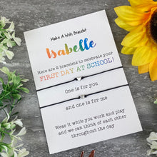 Load image into Gallery viewer, Personalised First Day At School Wish Bracelet-5-The Persnickety Co