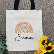 Load image into Gallery viewer, Personalised Rainbow Tote Bag