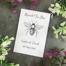 Load image into Gallery viewer, Meant To Bee Seed Wedding Favours Pack Of 12